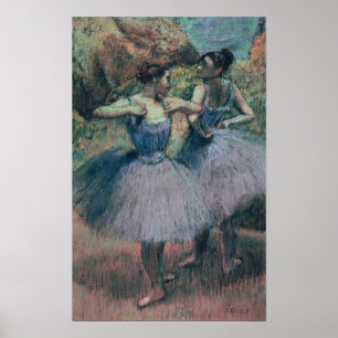 Pôster Edgar Degas   Dançarinos em Violeta