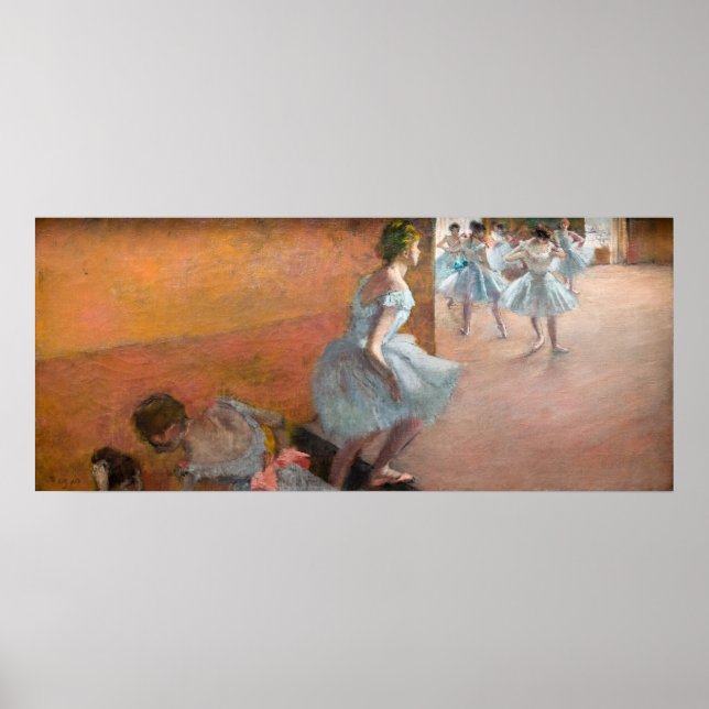 Poster Edgar Degas - Dançarinos Subindo uma Escada (Frente)