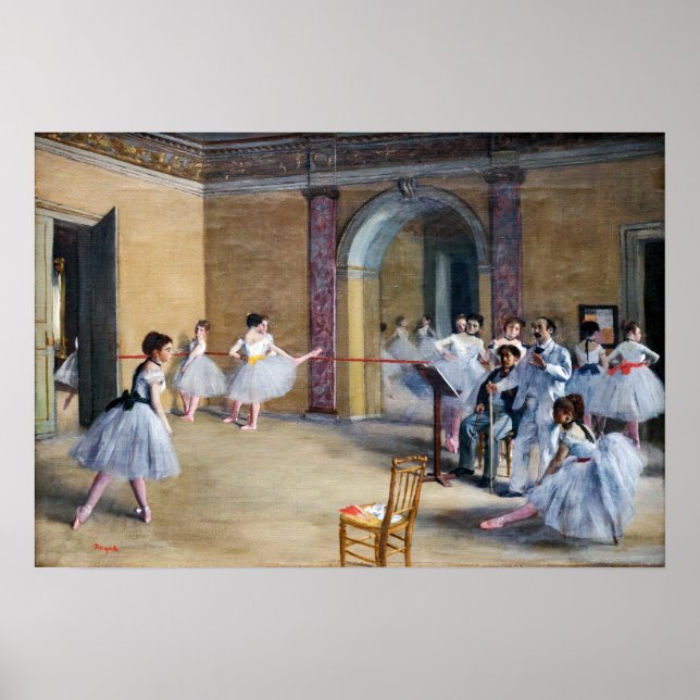 Poster Edgar Degas - Dance Foyer, Opera rue Le Peletier (Frente)