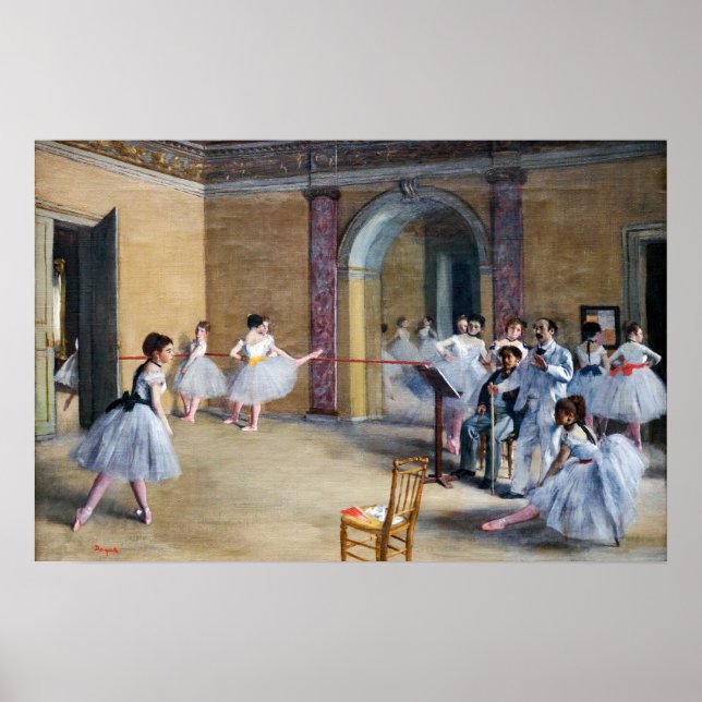 Poster Edgar Degas - Dance Foyer, Opera rue Le Peletier (Frente)