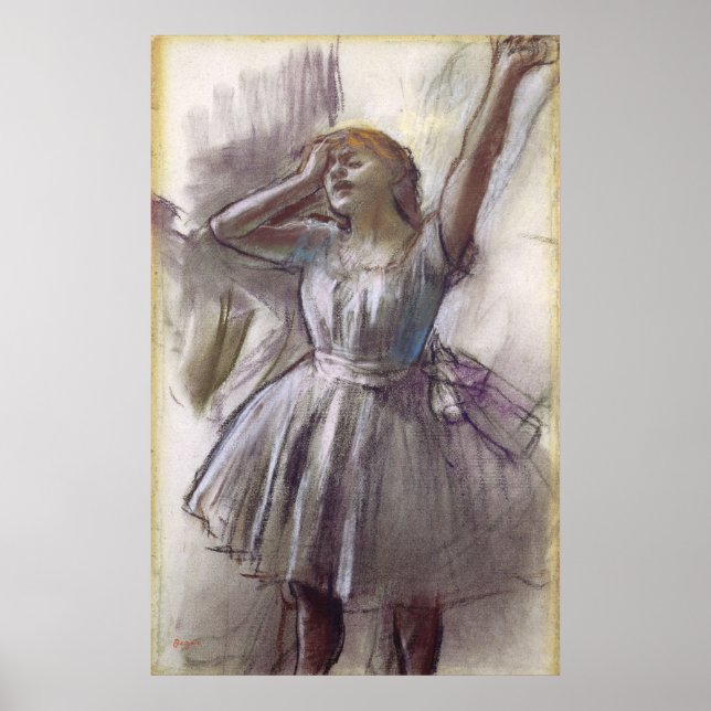 Poster Edgar Degas Dancer Stretching (Frente)