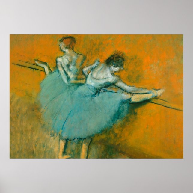 Poster Edgar Degas Dancers na trabalho de arte de pintura (Frente)