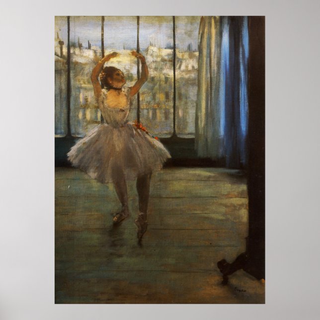 Pôster Edgar Degas Danseuse posant chez un fotógrafo (Frente)