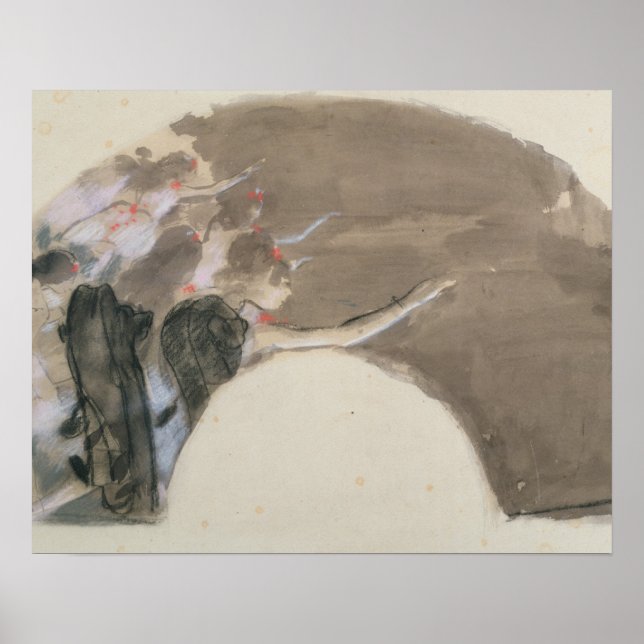Pôster Edgar Degas | Desenho para ventilador, c.1879 (Frente)