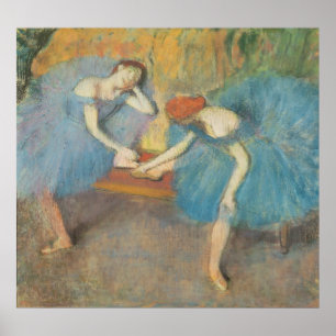 Pôster Edgar Degas dois dançarinos em repouso,