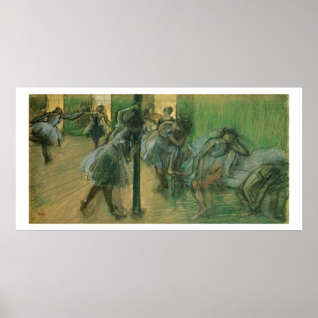 Poster Edgar Degas | Ensaios de dançarinos (Frente)