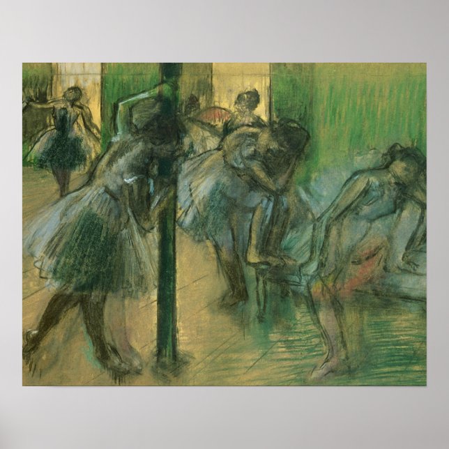 Pôster Edgar Degas | Ensaios de dançarinos (Frente)