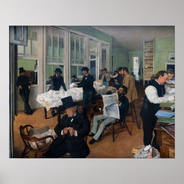Poster Edgar Degas - Escritório de Algodão em Nova Orlean (Frente)