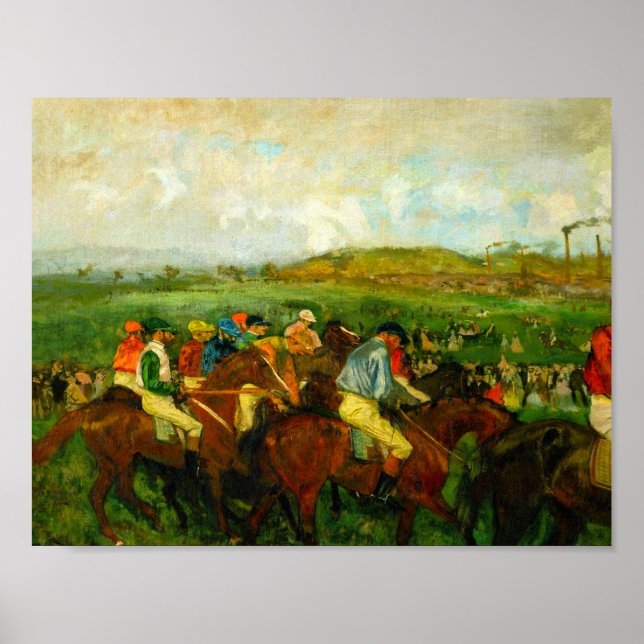 Poster Edgar Degas Horseback Riding (Frente)