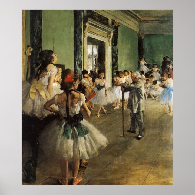 Pôster Edgar Degas La Classe de Danse (Frente)