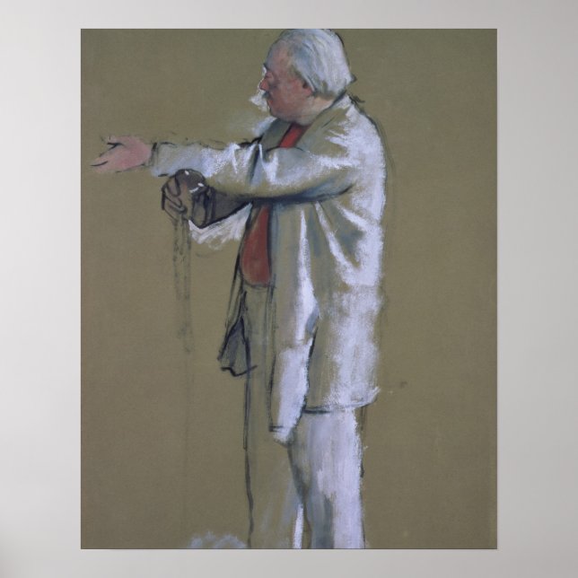 Pôster Edgar Degas | Mestre do Balé, 1875 (pastel) (Frente)