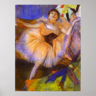 Poster Edgar Degas - mulher assentada do busto do