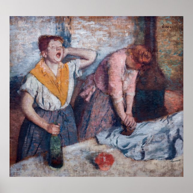 Poster Edgar Degas - Mulher Ironando (Frente)