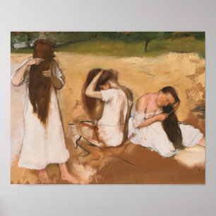 Pôster Edgar Degas - mulheres que penteiam seu cabelo