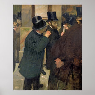 Pôster Edgar Degas   na bolsa de valores, c.1878-79