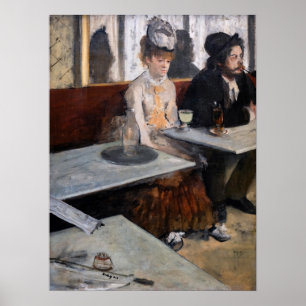 Poster Edgar Degas - Num Café / A Absinthe