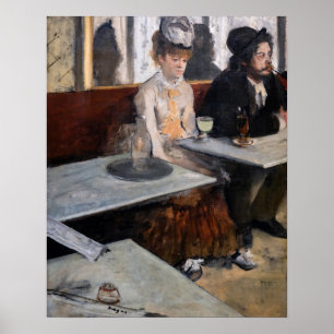 Poster Edgar Degas - Num Café / A Absinthe