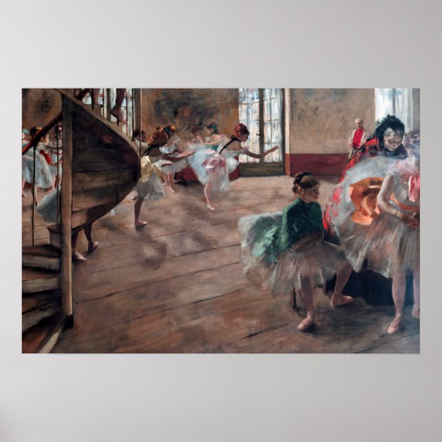 Poster Edgar Degas - O Ensaio (Frente)