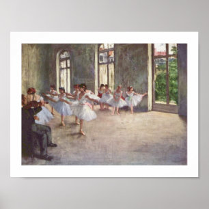 Pôster Edgar Degas o ensaio do balé