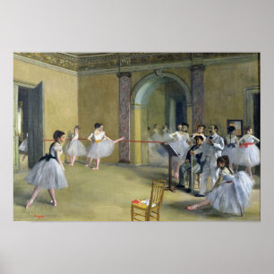 Poster Edgar Degas o vestíbulo da dança