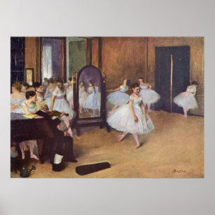 Poster Edgar Degas - óleo 1872 da bailarina do dançarin