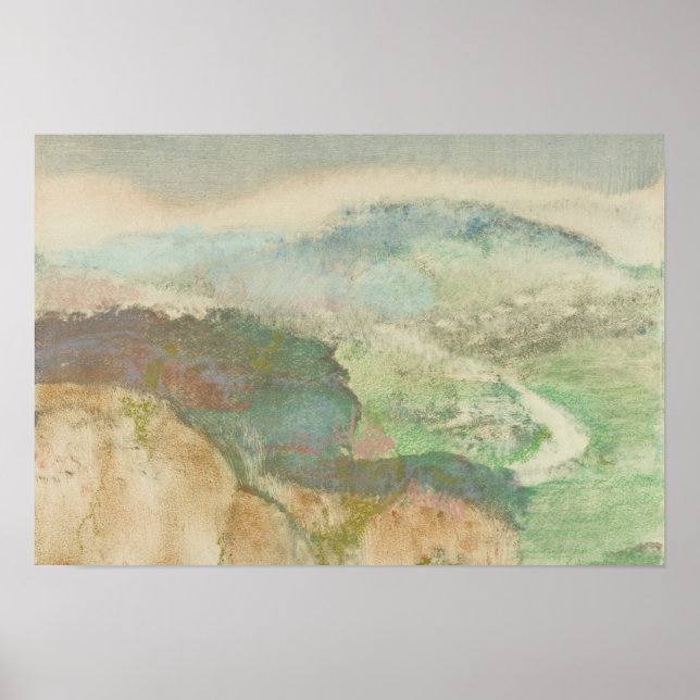 Pôster Edgar Degas - Paisagem (Frente)