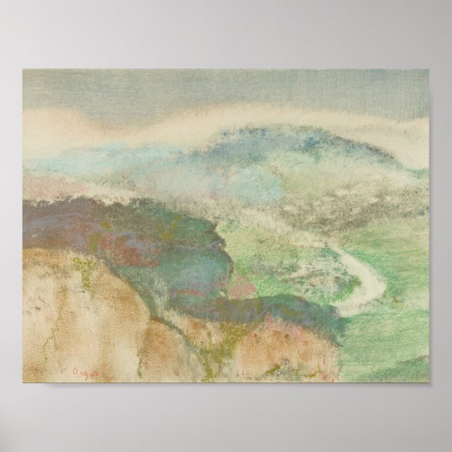 Pôster Edgar Degas - Paisagem (Frente)