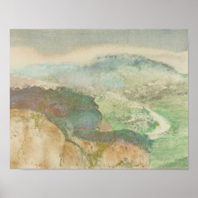 Pôster Edgar Degas - Paisagem (Frente)