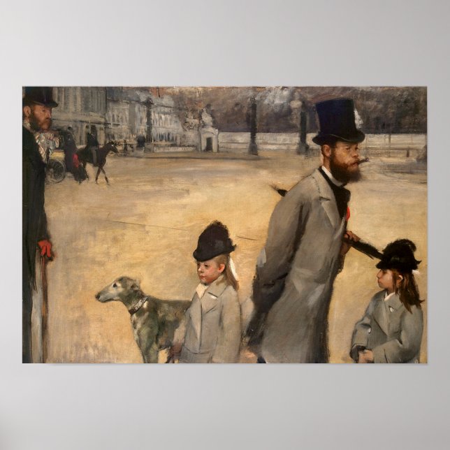 Poster Edgar Degas | Place de la Concorde, 1875 (Frente)