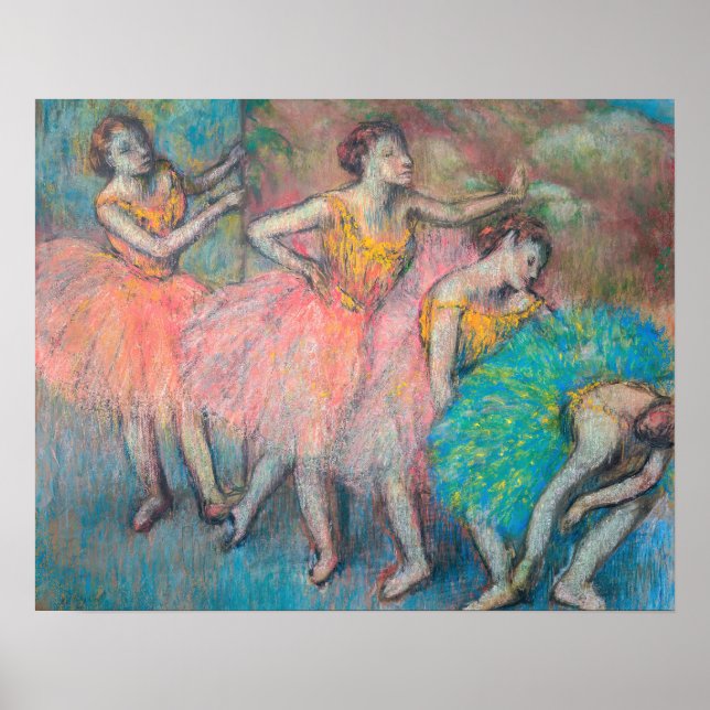 Poster Edgar Degas - Quatro Dançarinas (Frente)