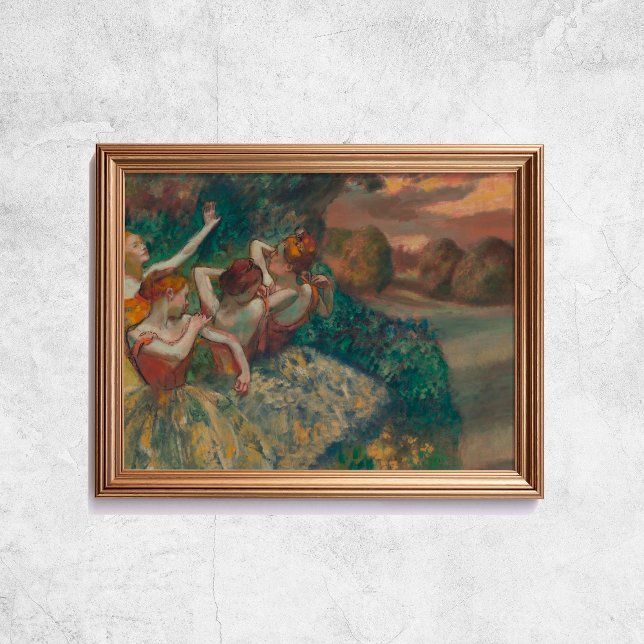 Poster Edgar Degas Quatro Dançarinos Antiga Arte Famosa (Edgar Degas Four Dancers Old Famous Art Poster
)