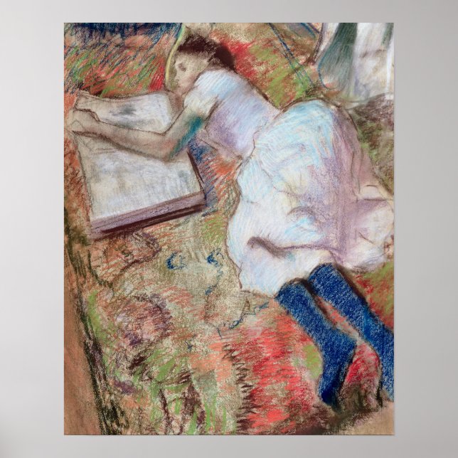 Poster Edgar Degas | Reader Lying Down, c.1889 (Frente)