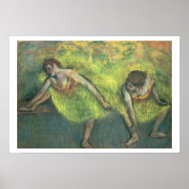 Poster Edgar Degas | Relaxamento de dois dançarinos