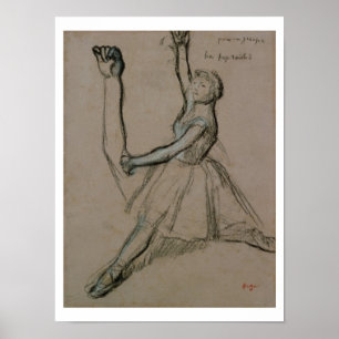 Pôster Edgar Degas   Study of a Dancer