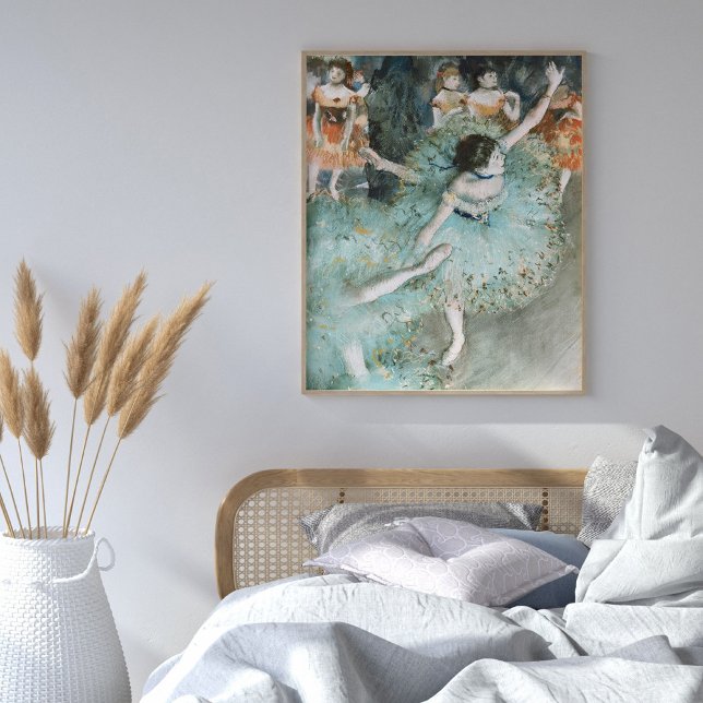 Poster Edgar Degas Sway Dancer Green Painting Art (Criador carregado)