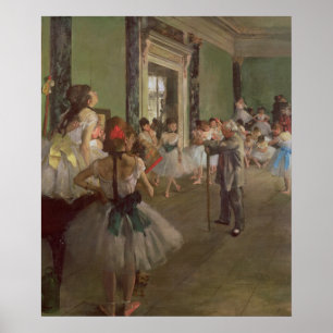 Pôster Edgar Degas The Dancing Class, c.1873-76