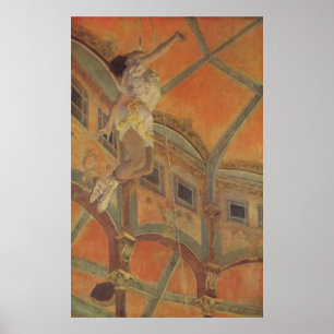 Pôster Edgar Degas - trapézio 1879 da Senhora Lala Circo