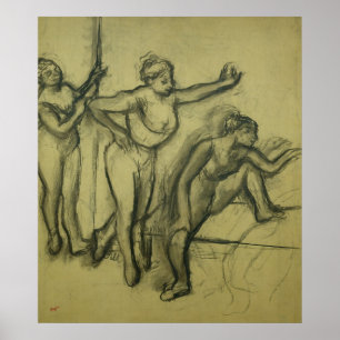 Pôster Edgar Degas três dançarinos, c.1900