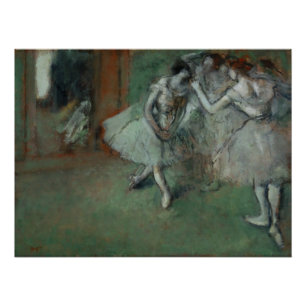 Pôster Edgar Degas - Um Grupo de Bailarinas