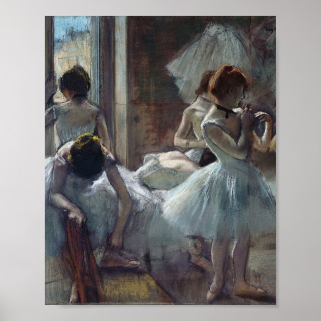 Poster Edgar Degas - Um Grupo de Dançarinos (Frente)