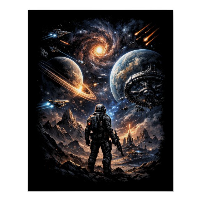 Pôster Edge of the Galaxy (Frente)