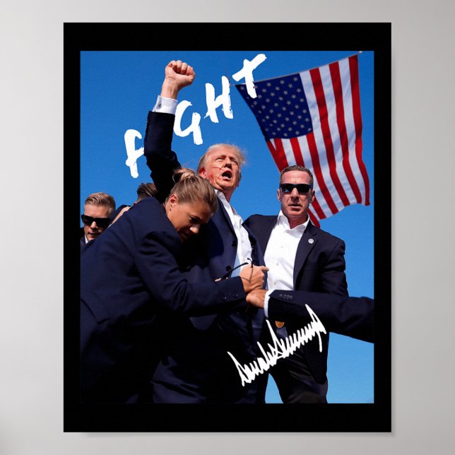 Poster Edição de Assinatura Trump (Frente)