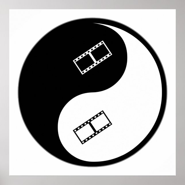 Pôster Edição de vídeo Yin Yang (Frente)