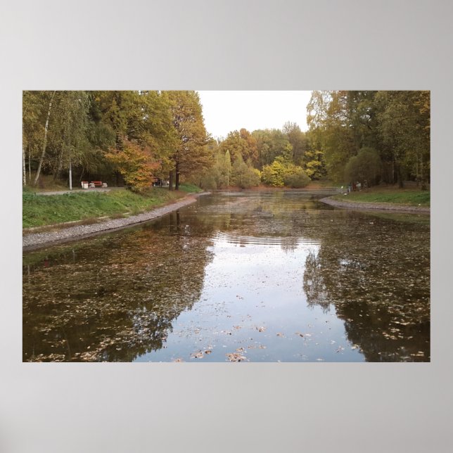 Poster Edição Lago de Outono Dourado (Frente)