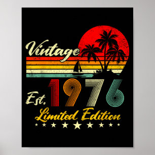 Poster Edição Limitada de Aniversário de 50 anos de 1976