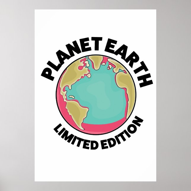 Poster Edição limitada Planeta Terra (Frente)