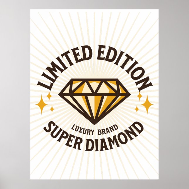 Poster EDIÇÃO LIMITADA Super Diamond Sunburst (Frente)