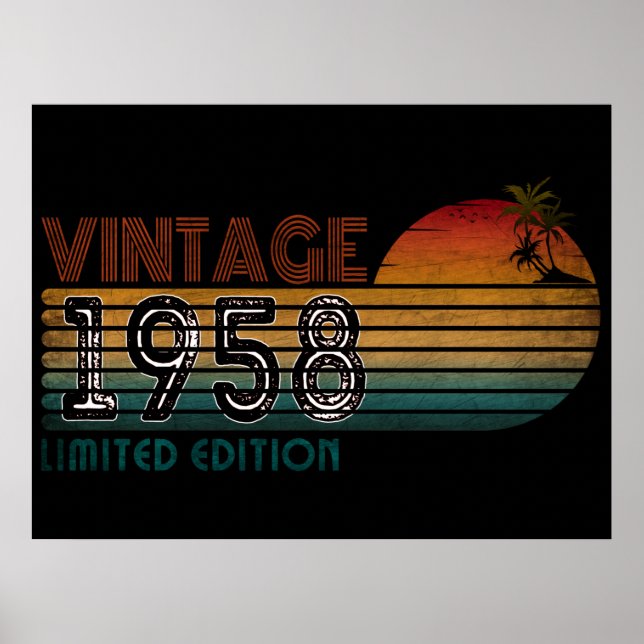 Poster edição limitada vintage 1958 (Frente)