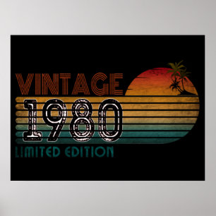Poster edição limitada vintage 1980