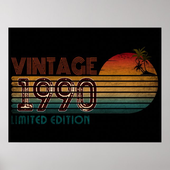 Poster edição limitada vintage 1990  (Frente)